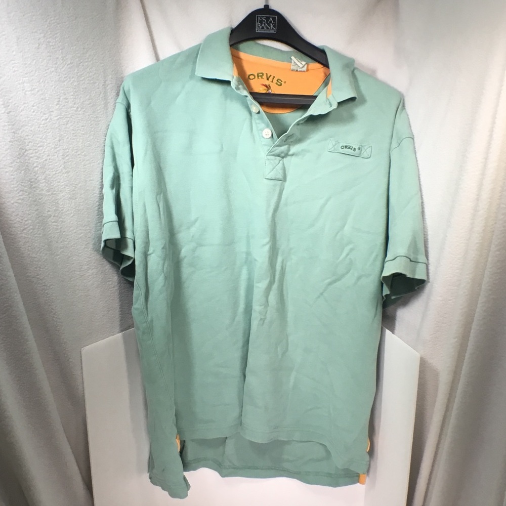 ORVIS SIG POLO SHIRT S/S Large, Teal